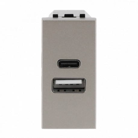 Niessen 2CLA218530N1901 Cargador USB-A+C 10,5W 1M CV